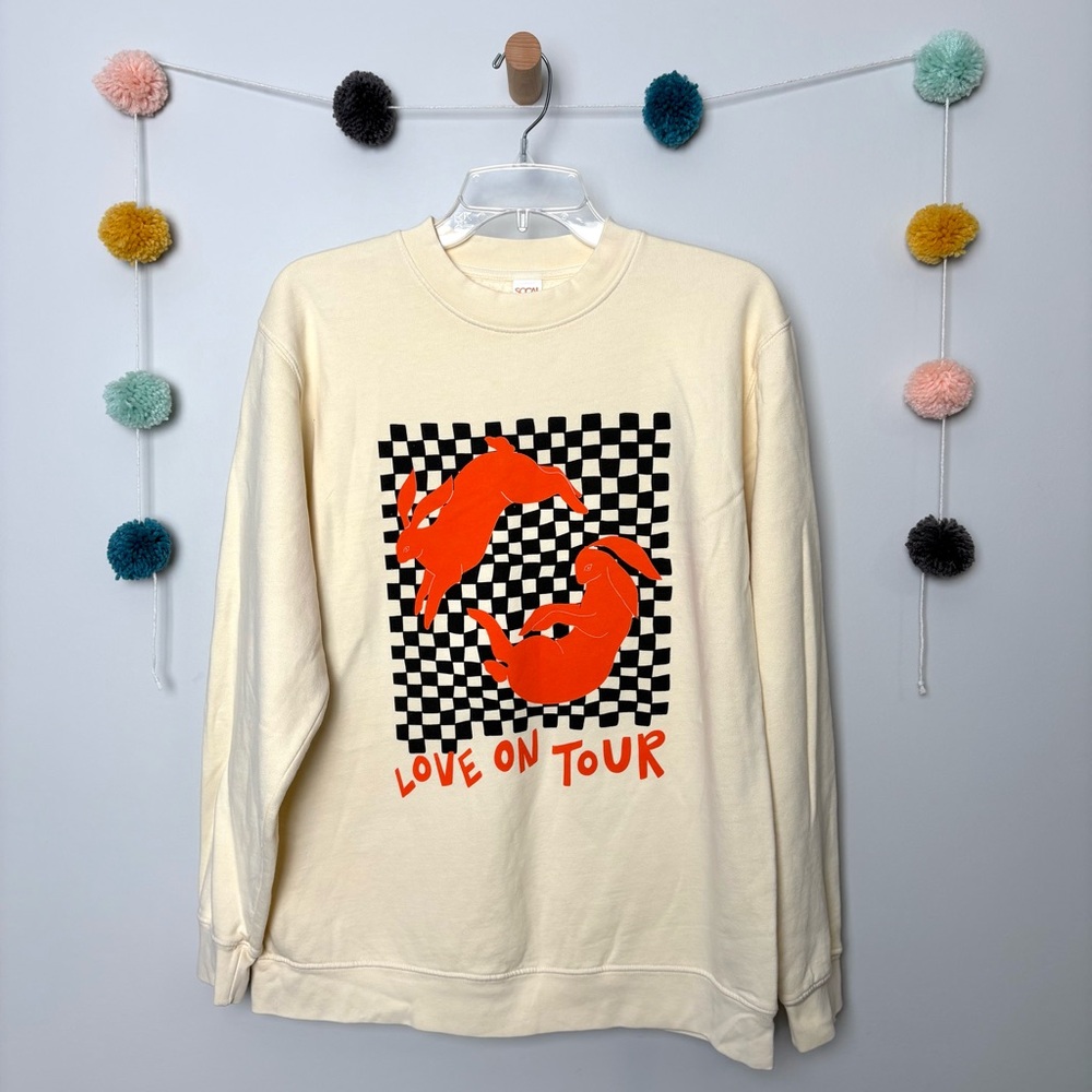 Harry Styles Love On Tour Cream Pullover Sweatshirt